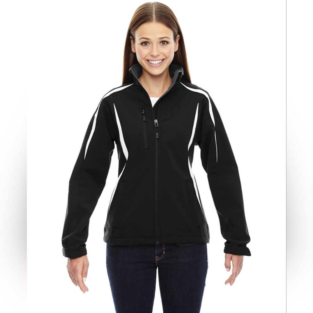 North End Womens Compass Color Block Soft Shell Jacket - Picture 2 of 15